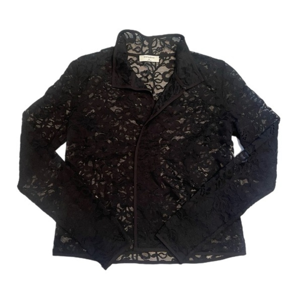 Babaton Hopkins Black Lace Long Sleeve Size XS